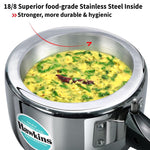 Hawkins 1.5 Litre Triply Stainless Steel Small Pressure Cooker Inner Lid Design