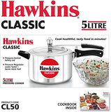 Hawkins Classic 5 Liter Aluminium Pressure Cooker