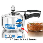 Hawkins Stainless Steel 1.5 Liter Small Induction Pressure Cooker