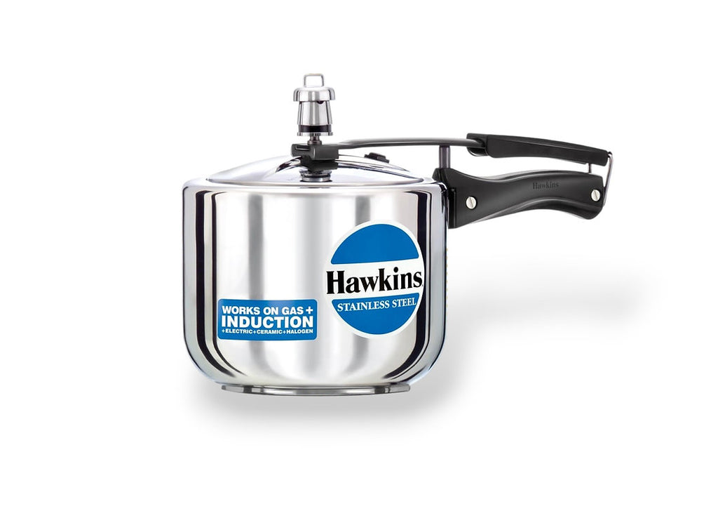Howkins Induction Hawkins Stainless Steel 3 Liter Induction Pressure Cooker – Tall & Dur ...