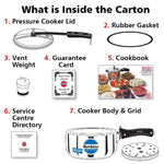 Hawkins Stainless Steel 3 Liter Wide Induction Pressure Cooker