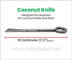 Coconut Knife Coconut Opener for Young Coconut Stainless Steel Coconut Tool Coconut Opener Tool Set