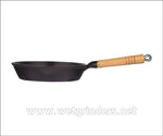 Cast Iron Skillet Frying Pan with wooden handle online usa