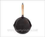 Cast Iron Skillet Frying Pan with wooden handle online usa