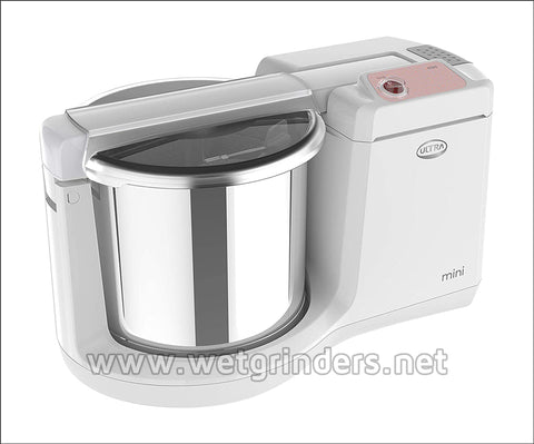 Elgi Ultra Mini 1.25Liter Table Top  110Volt Wet Grinder with Atta Kneader White Color